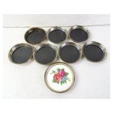 Lot of Vintage Silver-Plated Rim Coasters