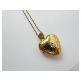 Sterling Silver 925 Vermeil Heart Locket Pendant