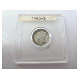 90% Silver 1943-S US Mercury Dime