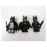 Lot of 3 LEGO Batman Minifigs & Accessories