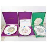 Lot of 3 Royal Doulton Holiday Plates in Cases