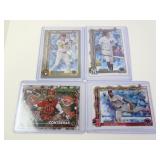Lot of 4 Topps Christmas Baseball Cards - Yelich
