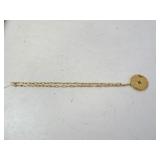 Vintage Zodiac Spinning Pendant on 14"