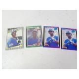 Lot of 4 Ken Griffey Jr. Rookie Baseball Cards
