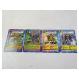 Lot of 4 Digimon Holographic Cards