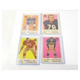 Lot of 4 1960s NFL Topps Football Cards -