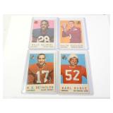 Lot of 4 1960s NFL Topps Football Cards - Rubke