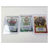 Lot of 3 Signed NBA Basketball Cards - Vin Baker