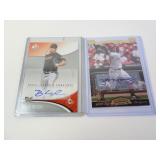 Lot of 2 MLB Baseball Autograph Cards - Brian