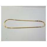 14K Yellow Gold 18" Heavy Herringbone Chain 11.34