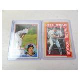 Pair of Topps Wade Boggs MLB Baseball Cards -