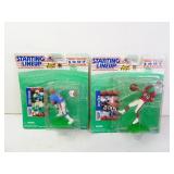 Lot of 2 Starting Lineup 1997 NFL Football