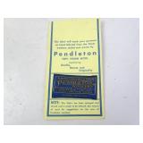 Pendleton Blankets Replacement Tag