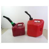 Lot of 2 Empty Gas Cans