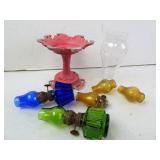 Lot of Misc. Miniature Oil Lamps & Related