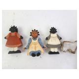 Vintage Black Americana Wooden Figurines