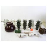 Lot of Glass Ceramic Insulators