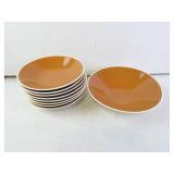 Lot of Vintage Terracotta Orange Color Porcelain