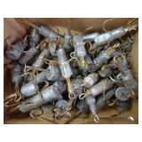 Lot of Weighted Fishing Hooks