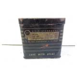 Vintage Atlas Batteries Promo Tin Coin Bank