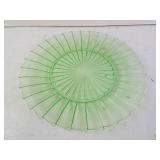 Hazel Atlas Antique Uranium Glass Ribbon Pattern