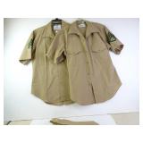 Lot of 2 U.S. Marines Uniform Short Sleeve Shirts