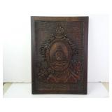 Vintage Honduran Wood Carved Wall Plaque -