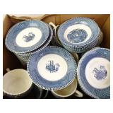 Lot of Vintage Currier & Ives Style Serviceware