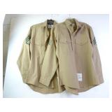 Lot of 2 U.S. Marines Uniform Long Sleeve Shirts