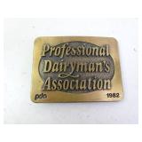1992 Professional Dairyman's Assn PDA Belt Buckle