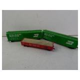 Lot of 3 Burlington Northern HO Scale Model Train