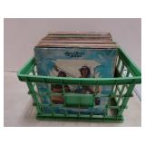 Crate of Assorted Vinyl Records