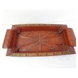13' Vintage Burwood Composite 'Daily Bread' Tray