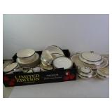 Lot of Limoges China Silver Painted Rim