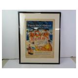 Framed 1959 Hamms Ad - 16x20