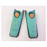 Lot of 2 Vintage Plastic Wall Hanging Eskimo