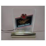 Miller Genuine Draft Acrylic Bar Light - Works