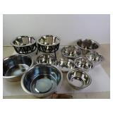 Lot of Pet Food Dishes