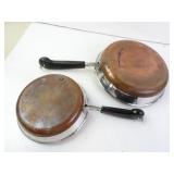 Lot of 2 Revere Ware Skillets