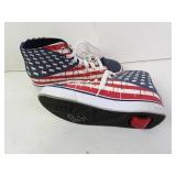 Heelys Youth Size 5 American Flag Pattern Shoes