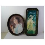 Two Vintage Coca-Cola Trays