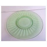Large Antique Uranium Glass Plate 11.5'