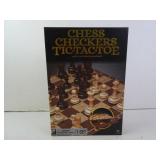 New Chess Checkers Tic Tac Toe Dual Side