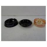 Lot of 3 Vintage Ashtrays - Aristocrat Brandy