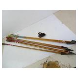Lot of Vintage Wood Shaft Arrows - Some are