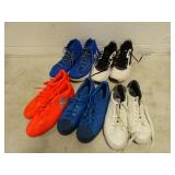 Lot of 5 Pairs Name Brand Shoes & Cleats - Under