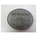 Vintage BetaSeed Agricultural Belt Buckle
