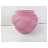 Antique Consolidated Glass Satin Quilted Vase