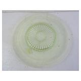Large Antique Uranium Glass Plate 11.5'