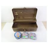 Vintage Metal Union Tool/Tacklebox with Fishing